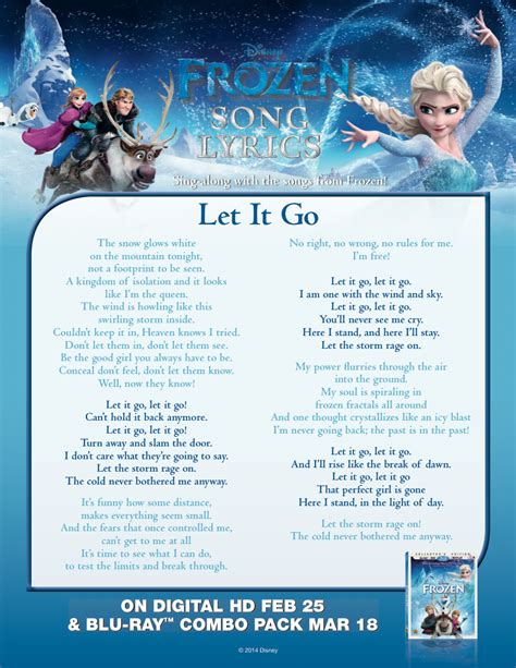 let it go lyrica|let it go lyrics meaning.